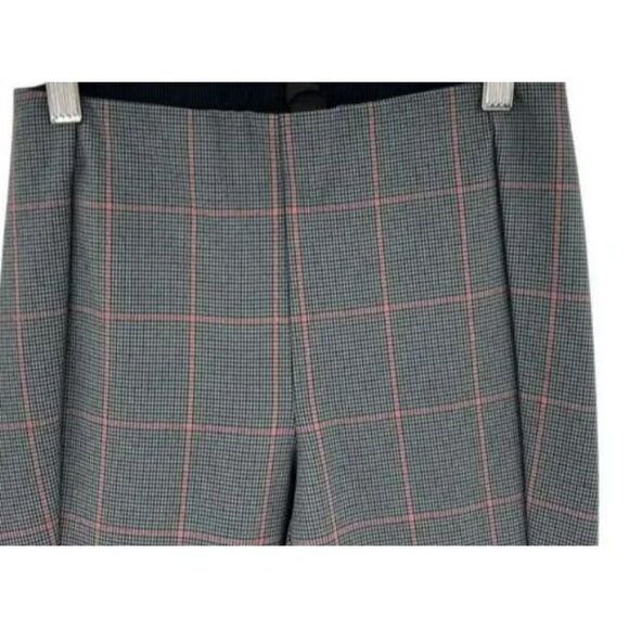 Rag and Bone Simone Check Pant Grey Multi Red Plaid Check Print Size 10 - Picture 3 of 8